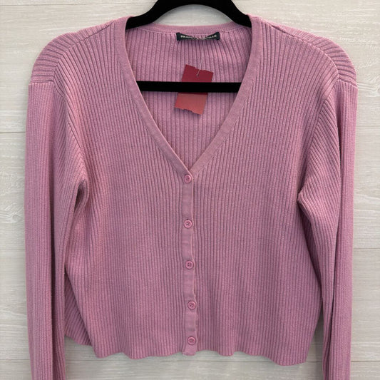 Brandy Melville Purple Button Front Long Sleeve Top Medium