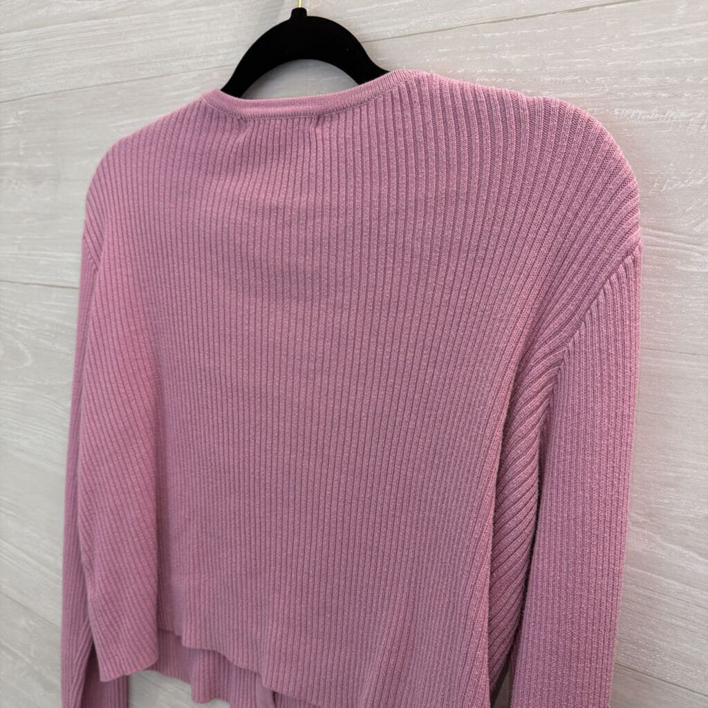 Brandy Melville Purple Button Front Long Sleeve Top Medium