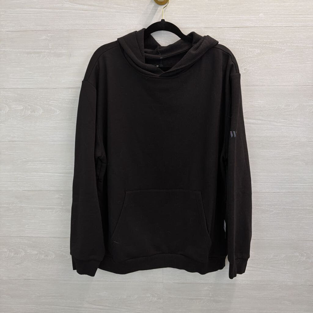 Wear It To Heart Black Driver Relaxed Hoodie Large