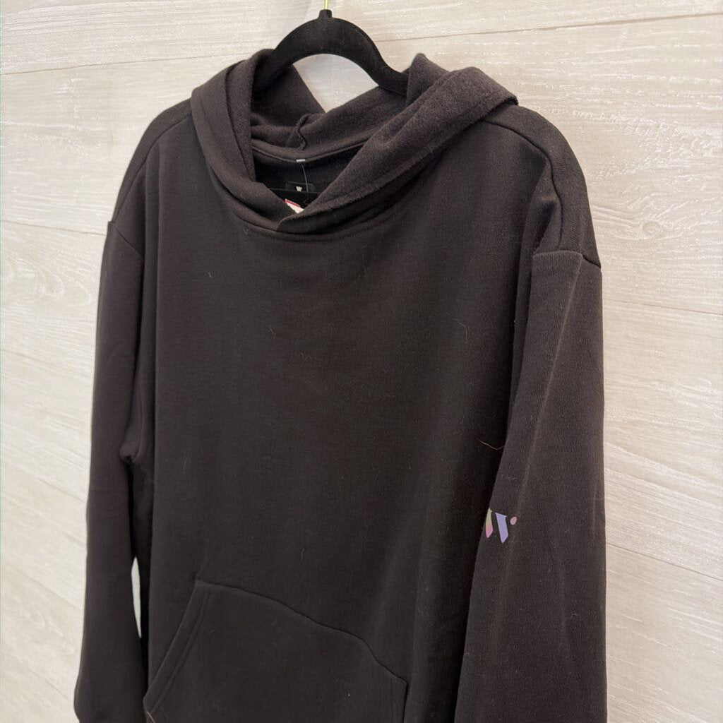 Wear It To Heart Black Driver Relaxed Hoodie Large