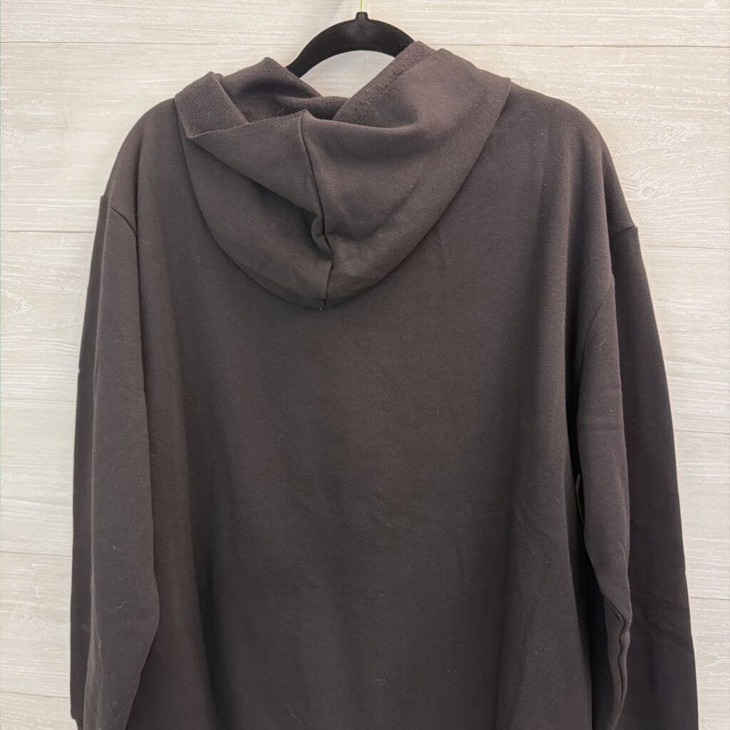 Wear It To Heart Black Driver Relaxed Hoodie Large