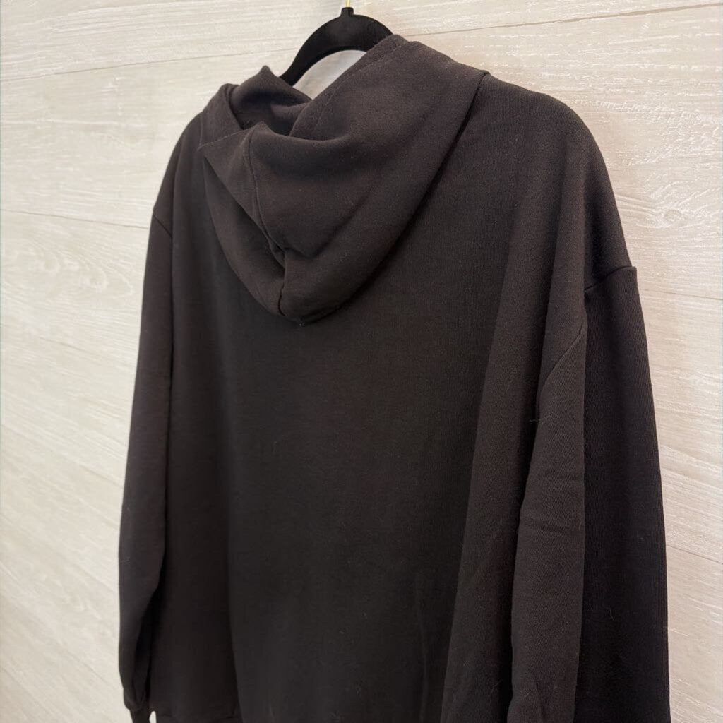 Wear It To Heart Black Driver Relaxed Hoodie Large