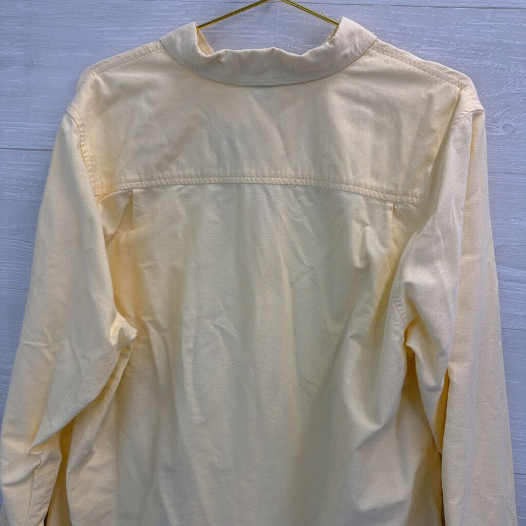 Eddie Bauer Yellow Long Sleeve Button Down Top Extra Large