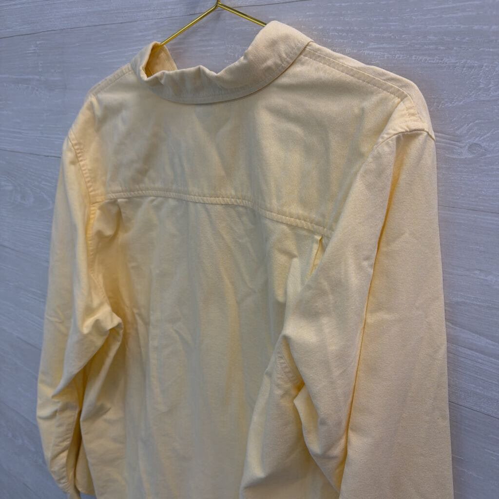 Eddie Bauer Yellow Long Sleeve Button Down Top Extra Large