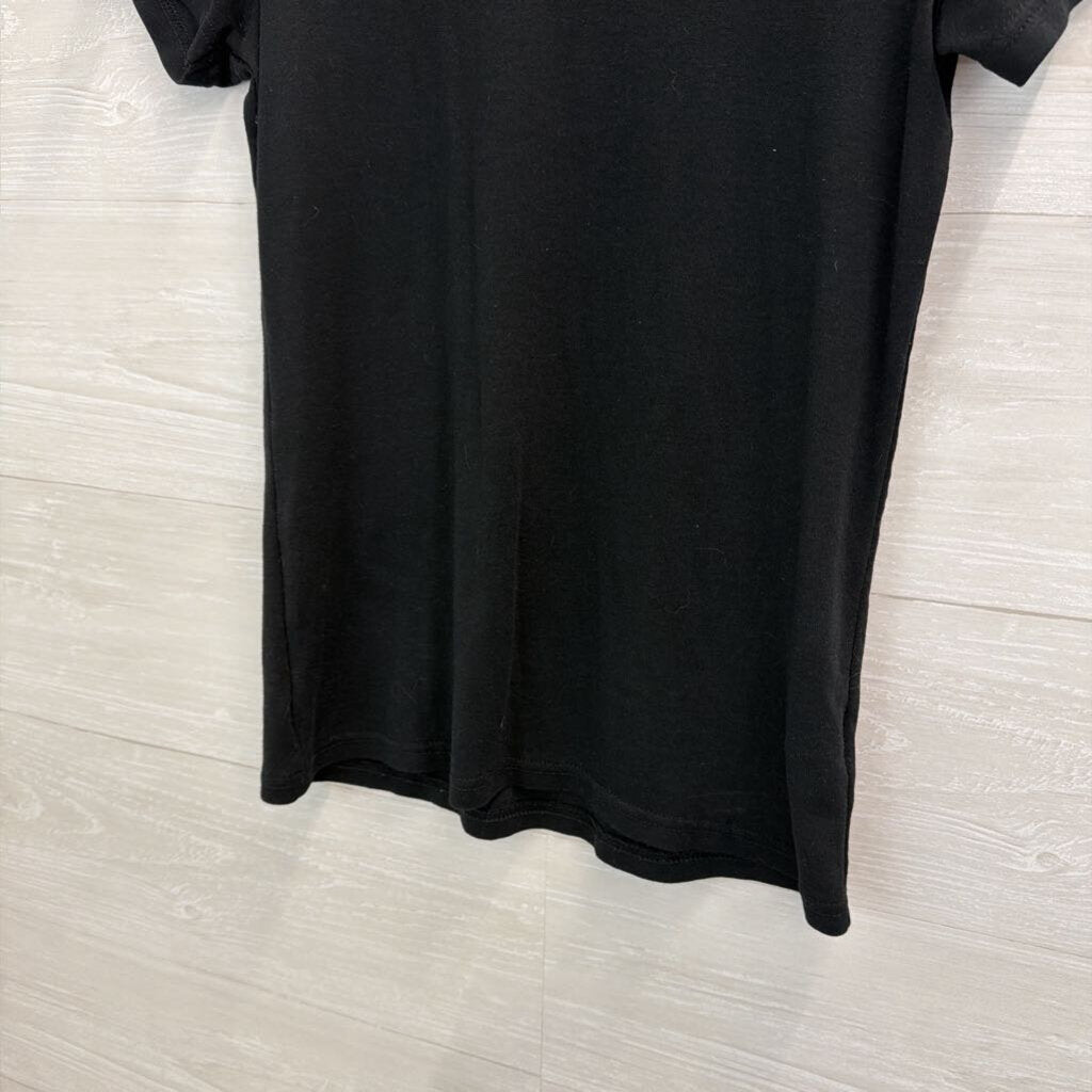 Eddie Bauer Black Short Sleeve Top Medium