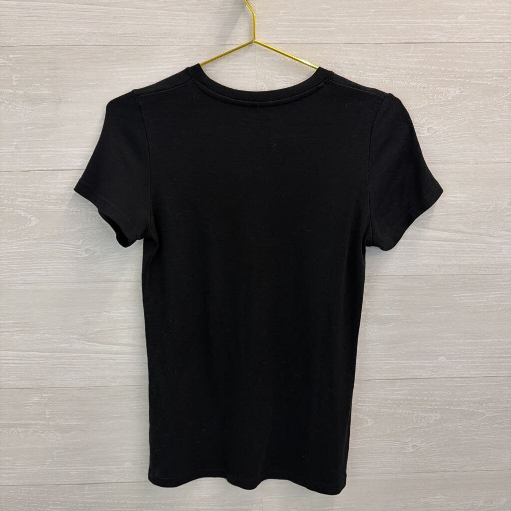 Eddie Bauer Black Short Sleeve Top Medium