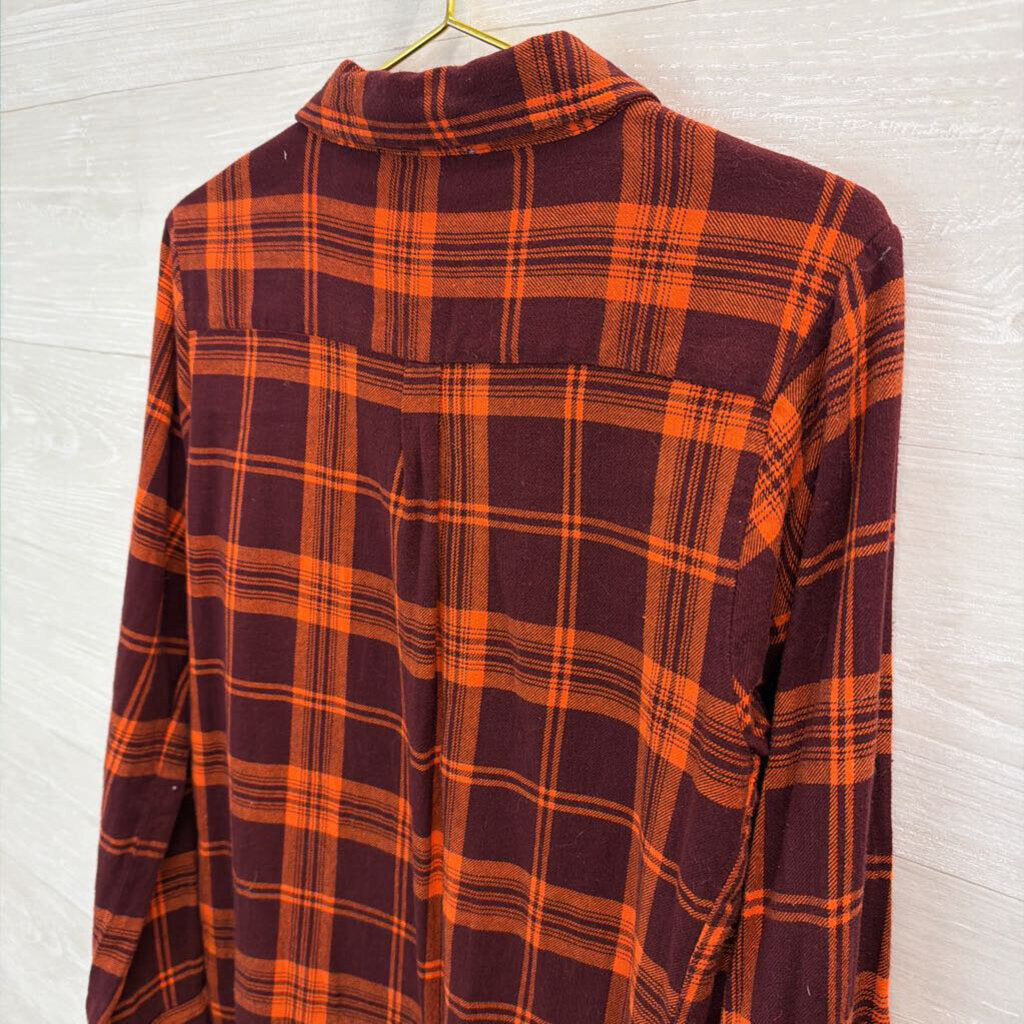 UG Apparel Virginia Tech Plaid Button Up Shirt Medium