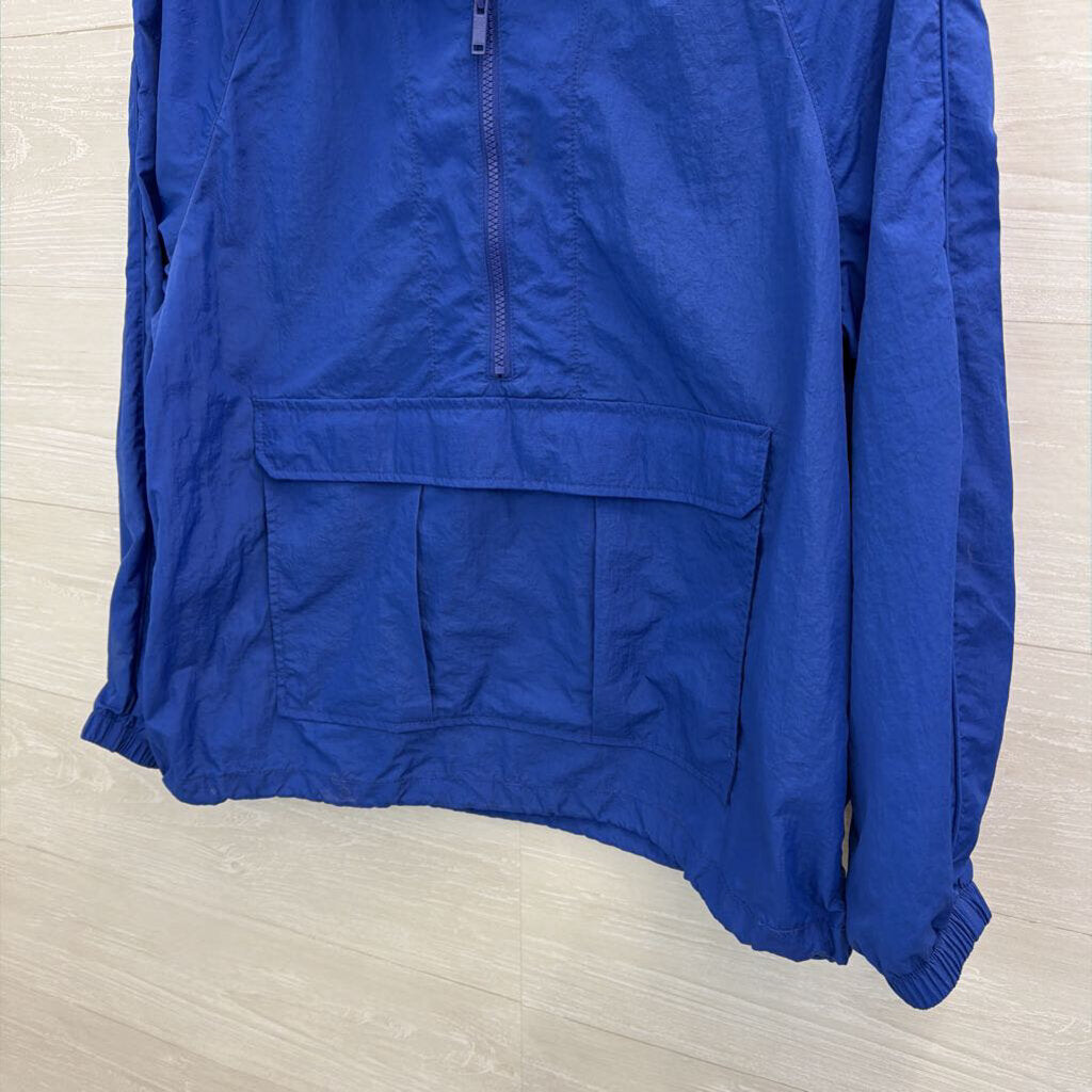 BR Sport Royal Blue Pullover Windbreaker Jacket Small