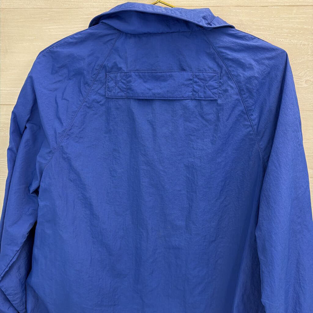 BR Sport Royal Blue Pullover Windbreaker Jacket Small