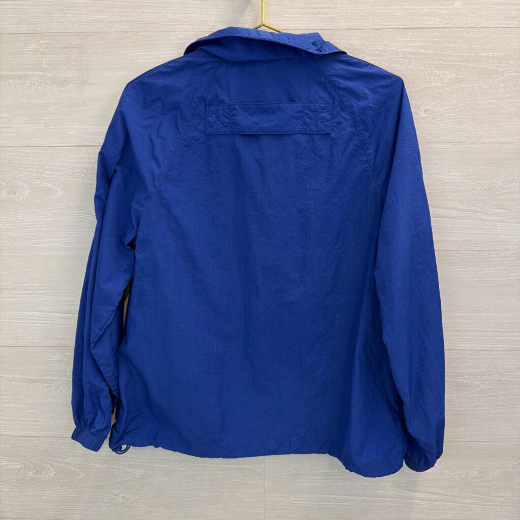 BR Sport Royal Blue Pullover Windbreaker Jacket Small