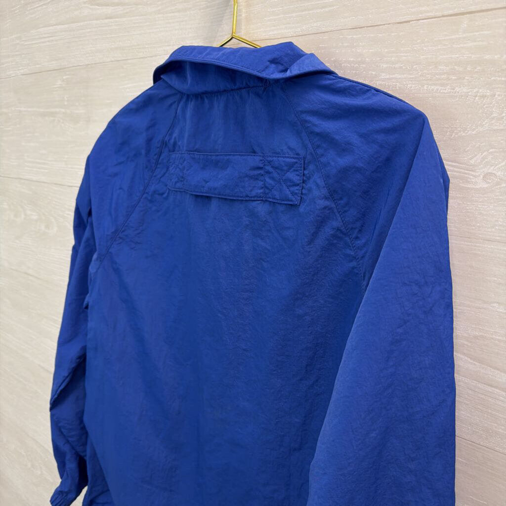 BR Sport Royal Blue Pullover Windbreaker Jacket Small
