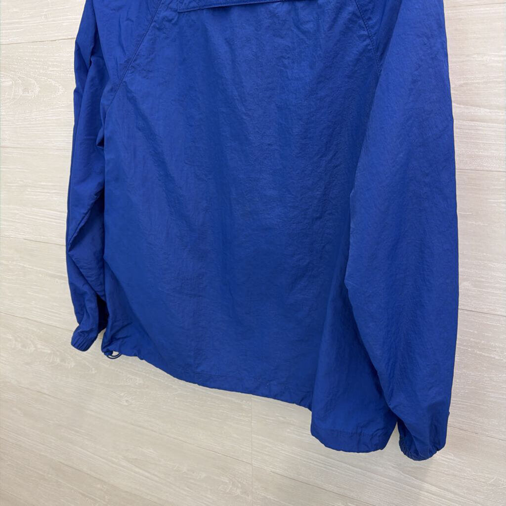 BR Sport Royal Blue Pullover Windbreaker Jacket Small