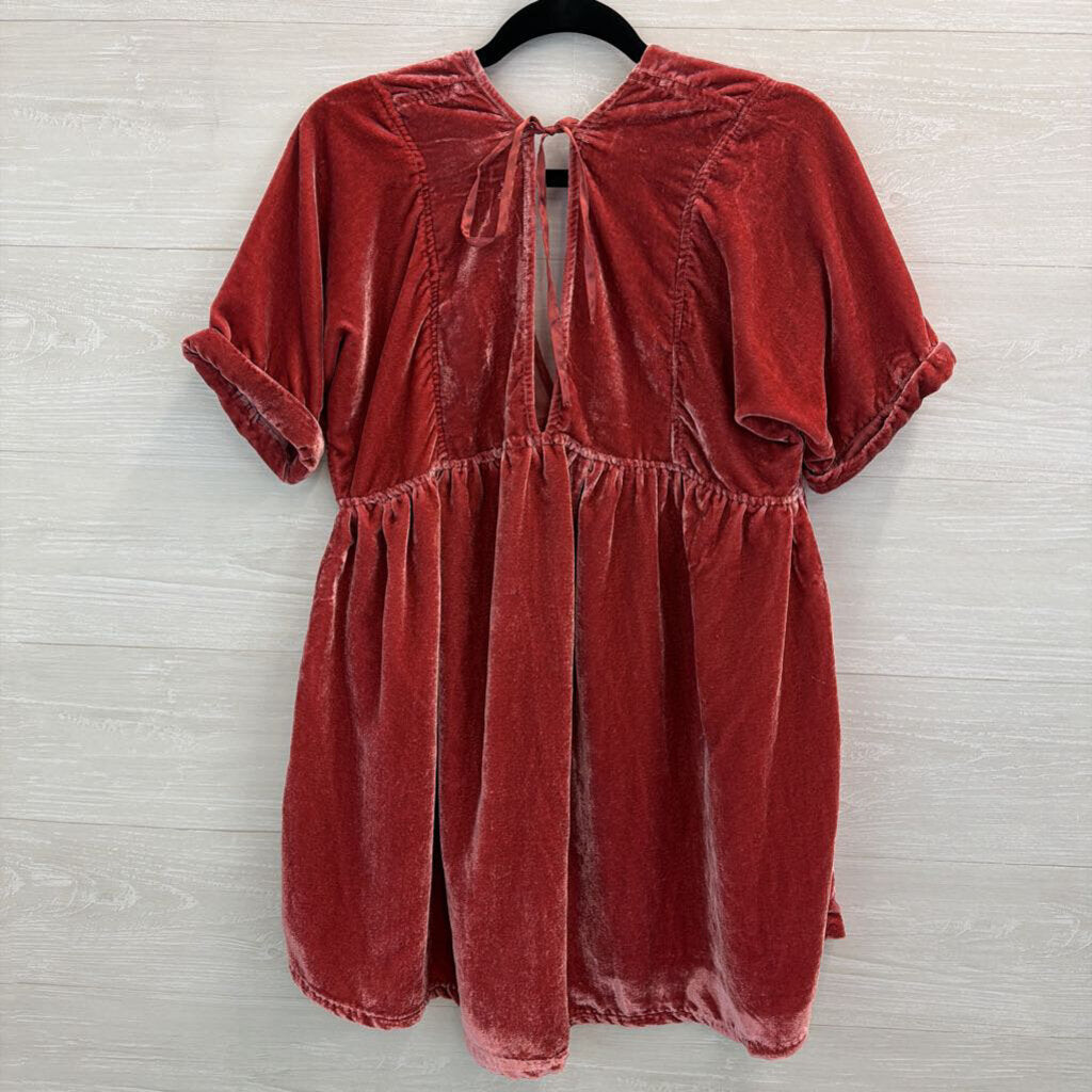 Free People Ivy Velvet Babydoll Tunic Small