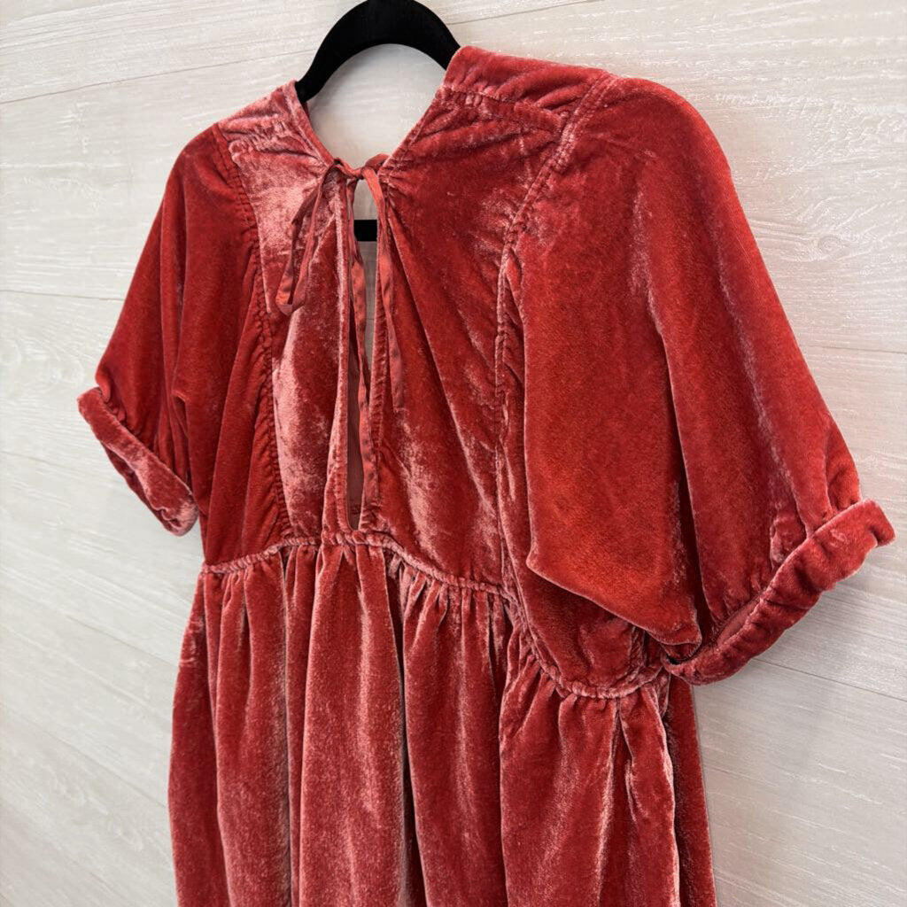 Free People Ivy Velvet Babydoll Tunic Small