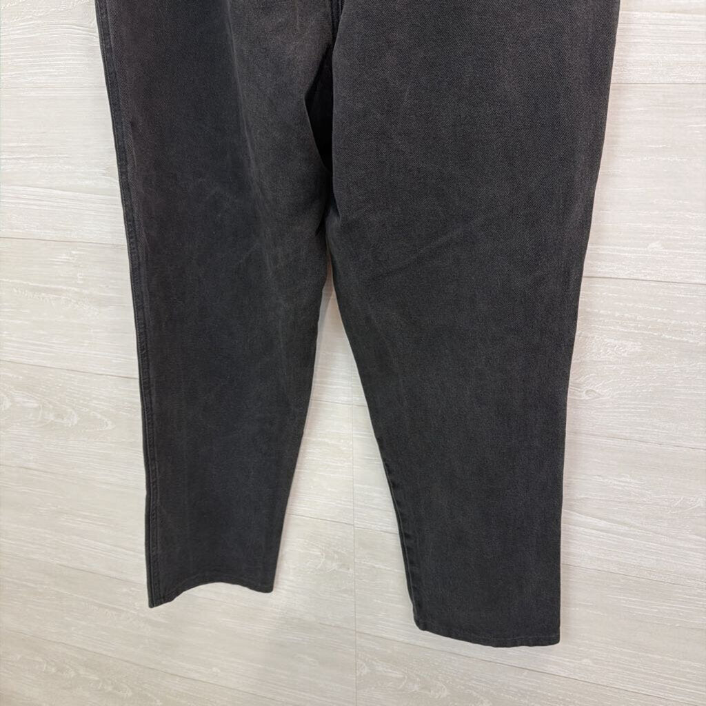 Bugle Boy Black High Waisted Wide Leg Denim Jeans 16