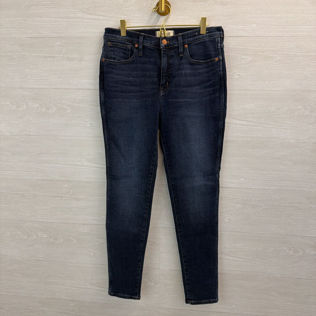 Madewell Dark Wash 10" High Rise Skinny Jeans 29