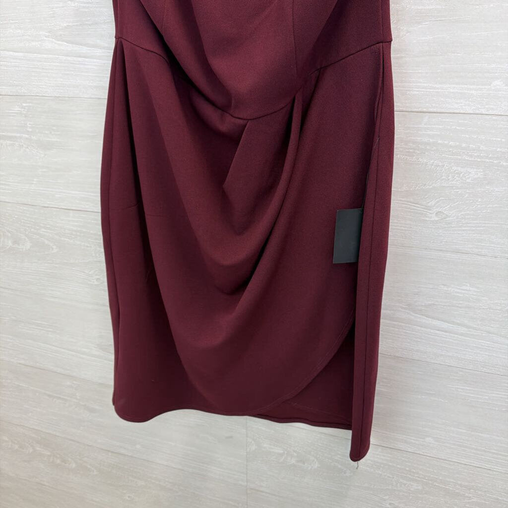 Lulus Burgundy Ruched Detail Dress 2X