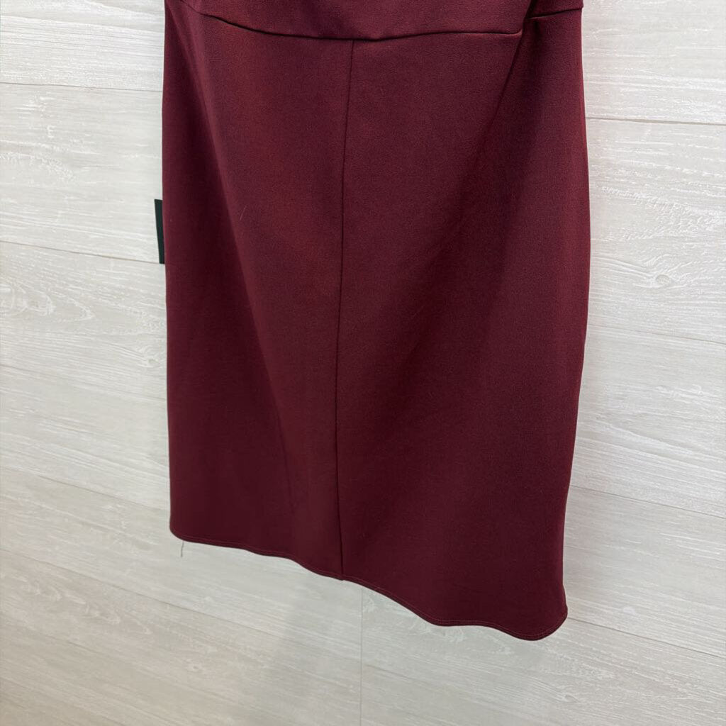 Lulus Burgundy Ruched Detail Dress 2X
