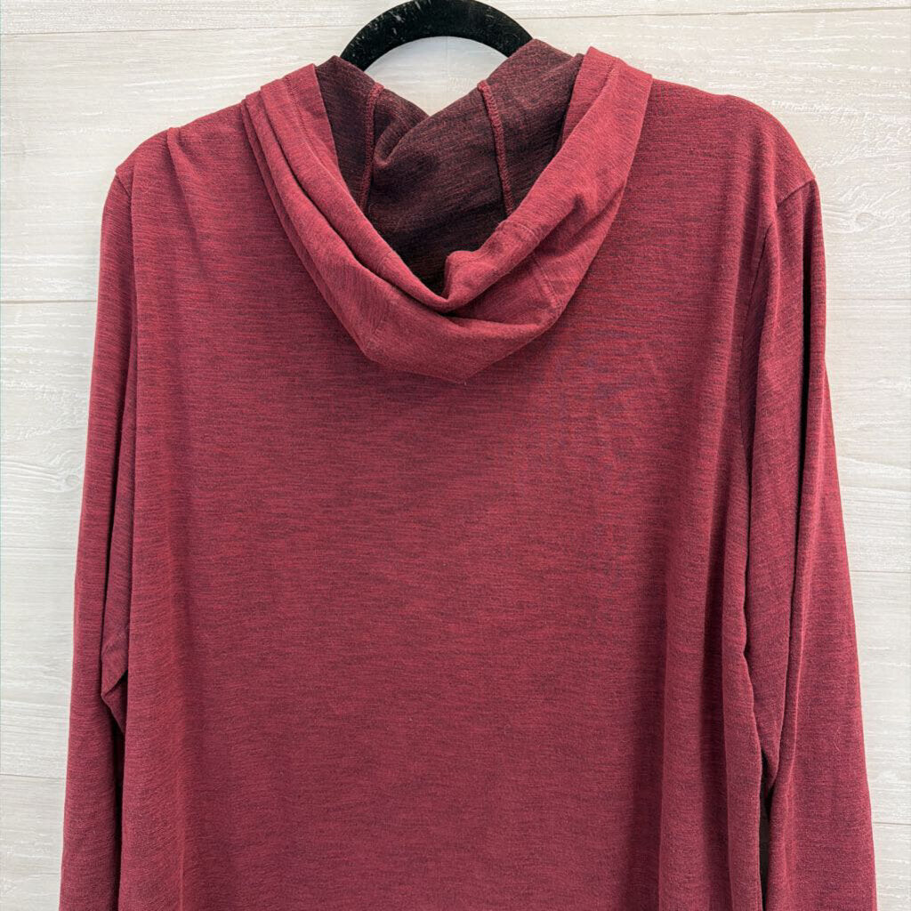 Nike Burgundy Virginia Tech Long Sleeve Hooded Pullover Large