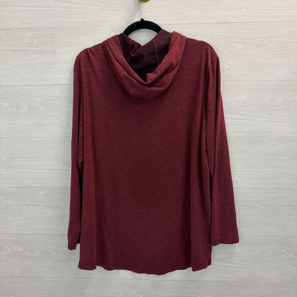 Nike Burgundy Virginia Tech Long Sleeve Hooded Pullover Large