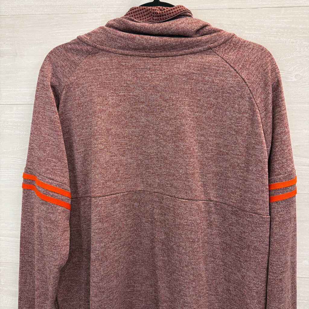 Nike Heathered Burgundy Virginia Tech Long Sleeve Thermal Turtleneck Top Extra Large