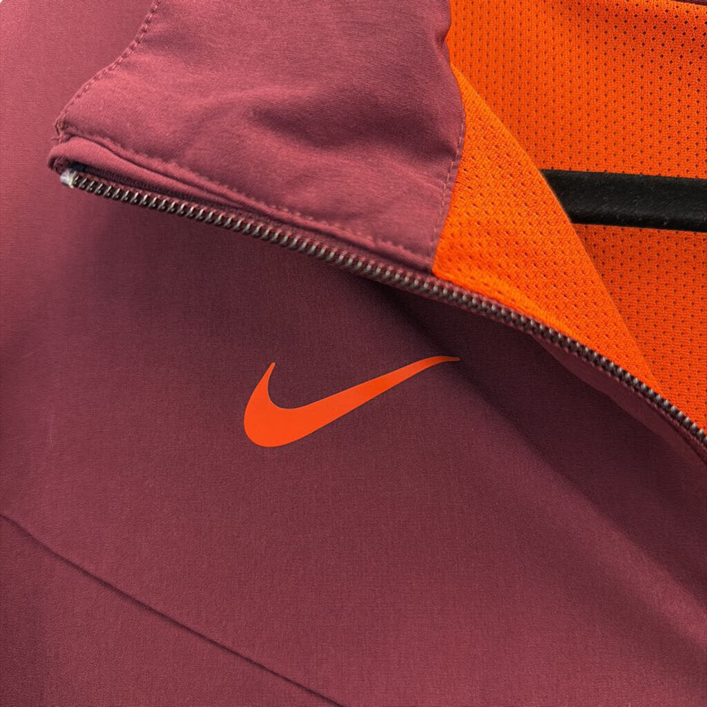 Nike Burgundy/ Orange Virginia Tech Zip Up Jacket Large