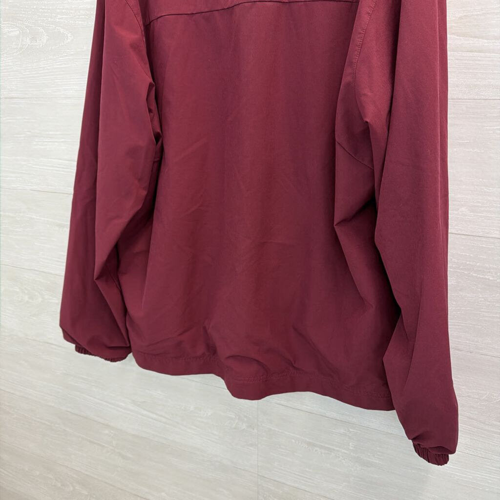 Nike Burgundy/ Orange Virginia Tech Zip Up Jacket Large