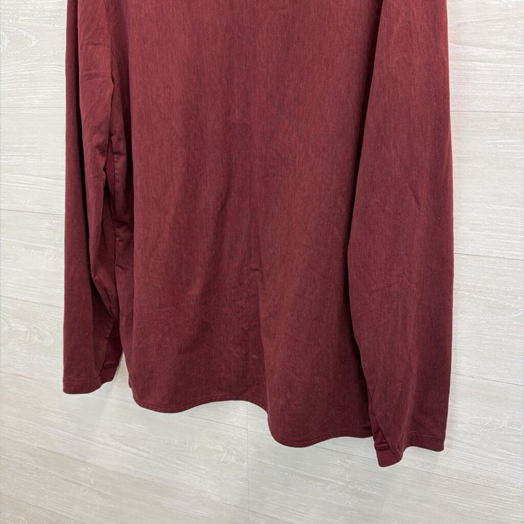 Nike Burgundy/ Orange Virginia Tech Quarter Zip Pullover Large