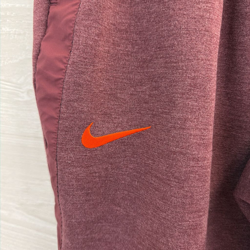 Nike Burgundy/ Orange Virginia Tech Sweatpants Large