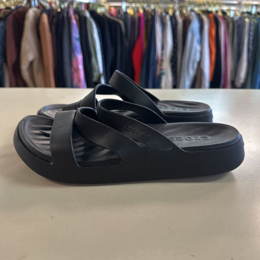 Crocs Black Getaway Sandals 7
