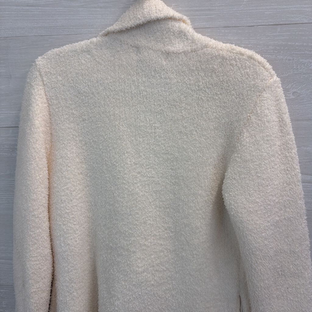 Rachel Zoe White Soft Sherpa Double Breasted Jacket Medium