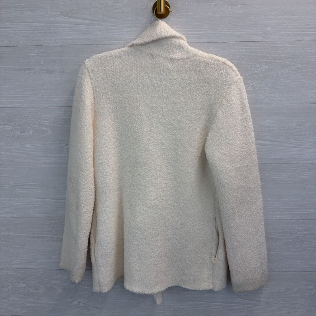 Rachel Zoe White Soft Sherpa Double Breasted Jacket Medium
