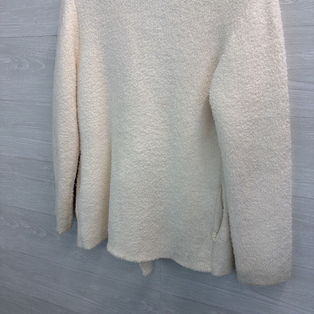 Rachel Zoe White Soft Sherpa Double Breasted Jacket Medium