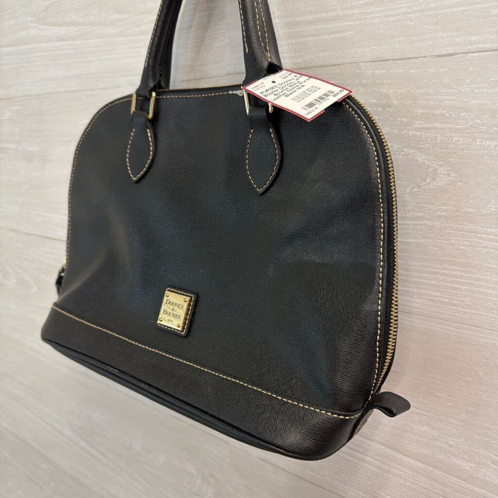 Dooney and Bourke Black Leather Dome Purse