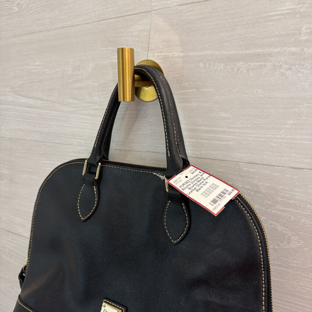 Dooney and Bourke Black Leather Dome Purse