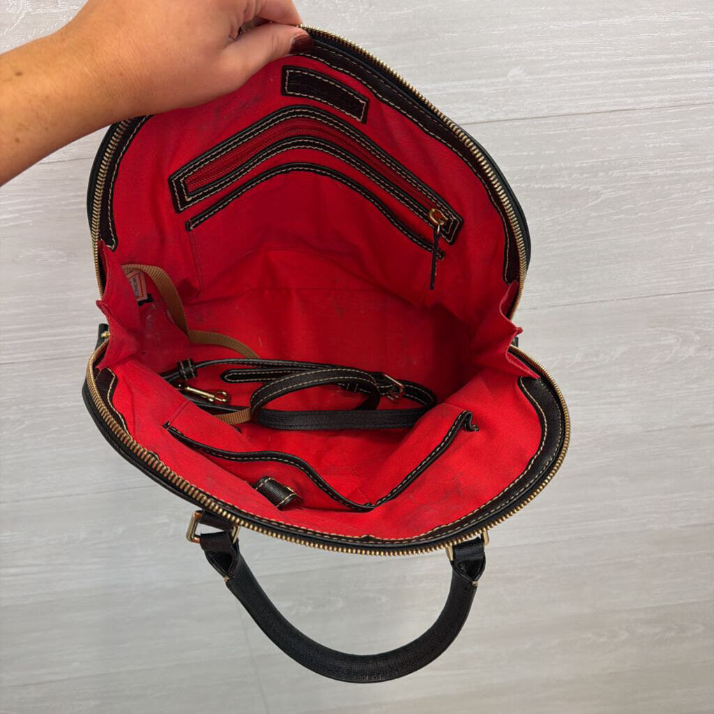 Dooney and Bourke Black Leather Dome Purse