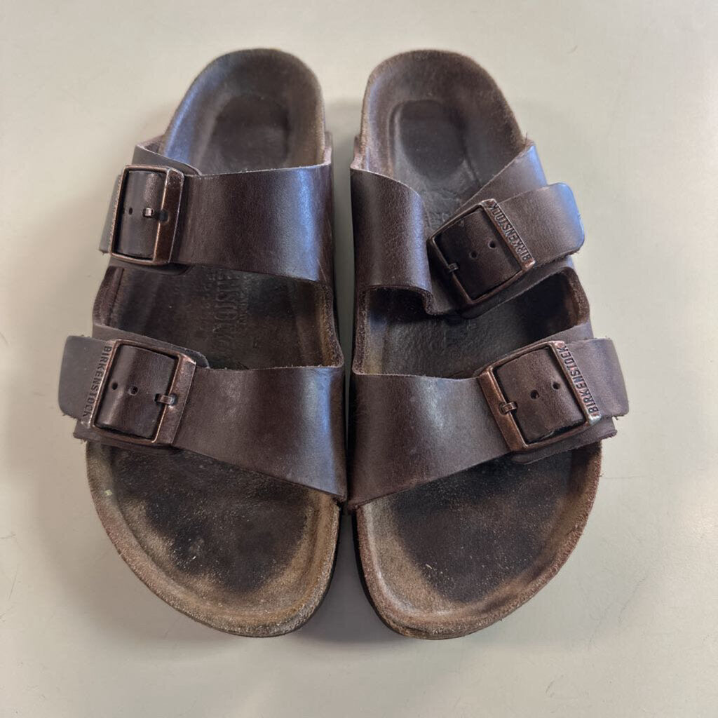 Birkenstock Brown Leather Double Strap Arizona Sandals 39