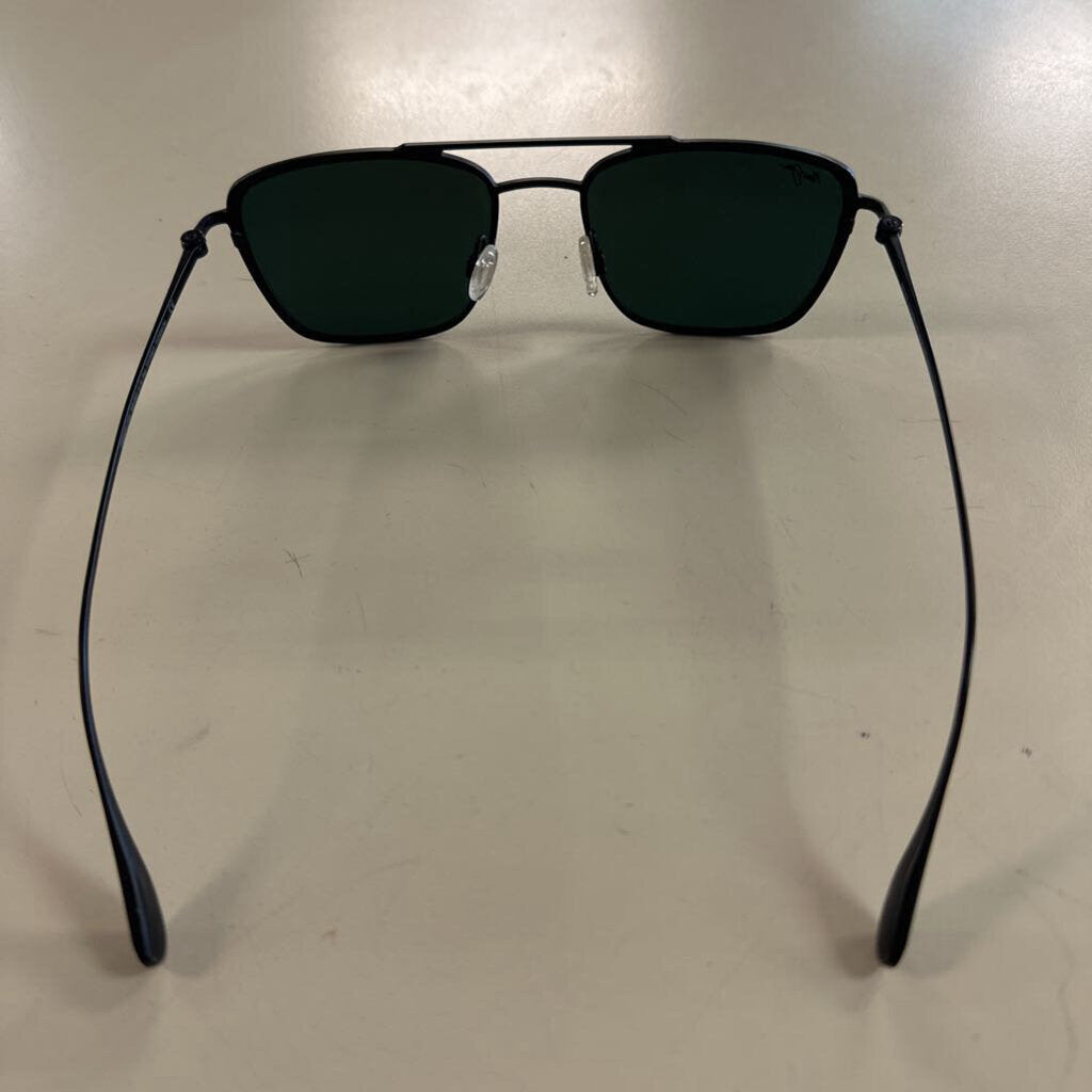 Maui Jim Black Square Aviator Sunglasses