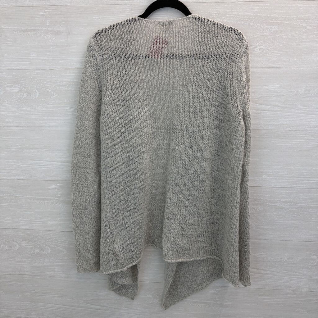 Calvin Klein Grey Knit Open Front Cardigan Sweater Large