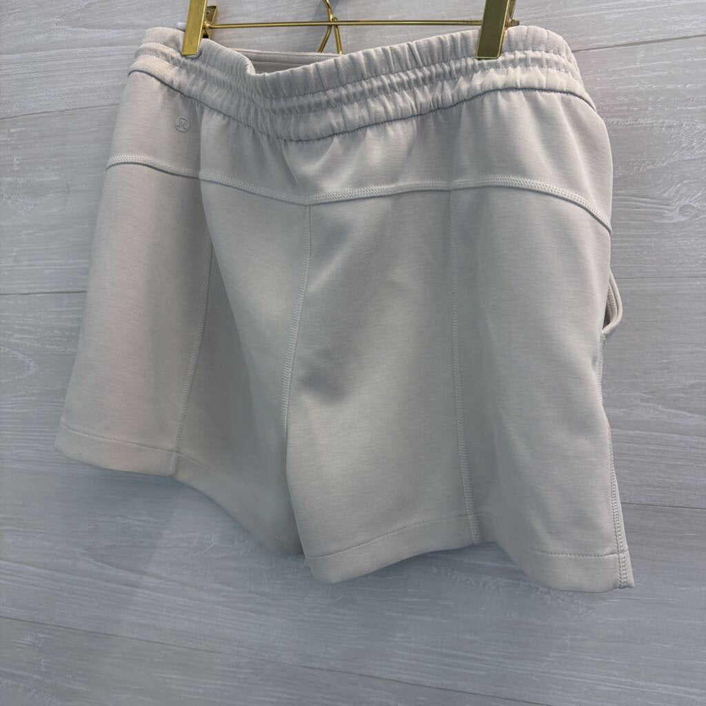 Lululemon Soft Grey Pull On Shorts 12