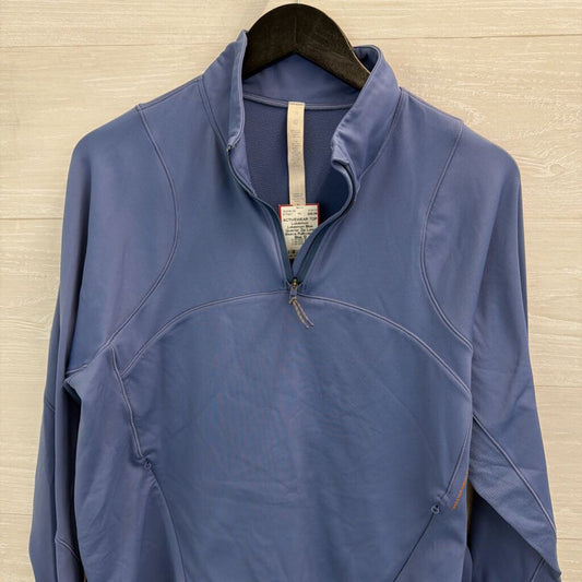 Lululemon Blue Quarter Zip Long Sleeve Pullover 12
