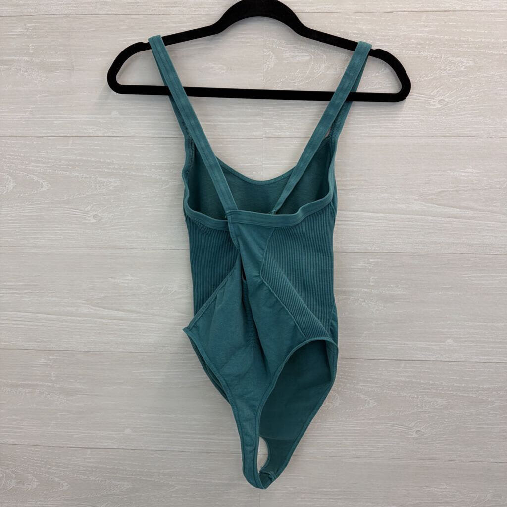 FP Movement Teal Blue Tank Bodysuit Medium