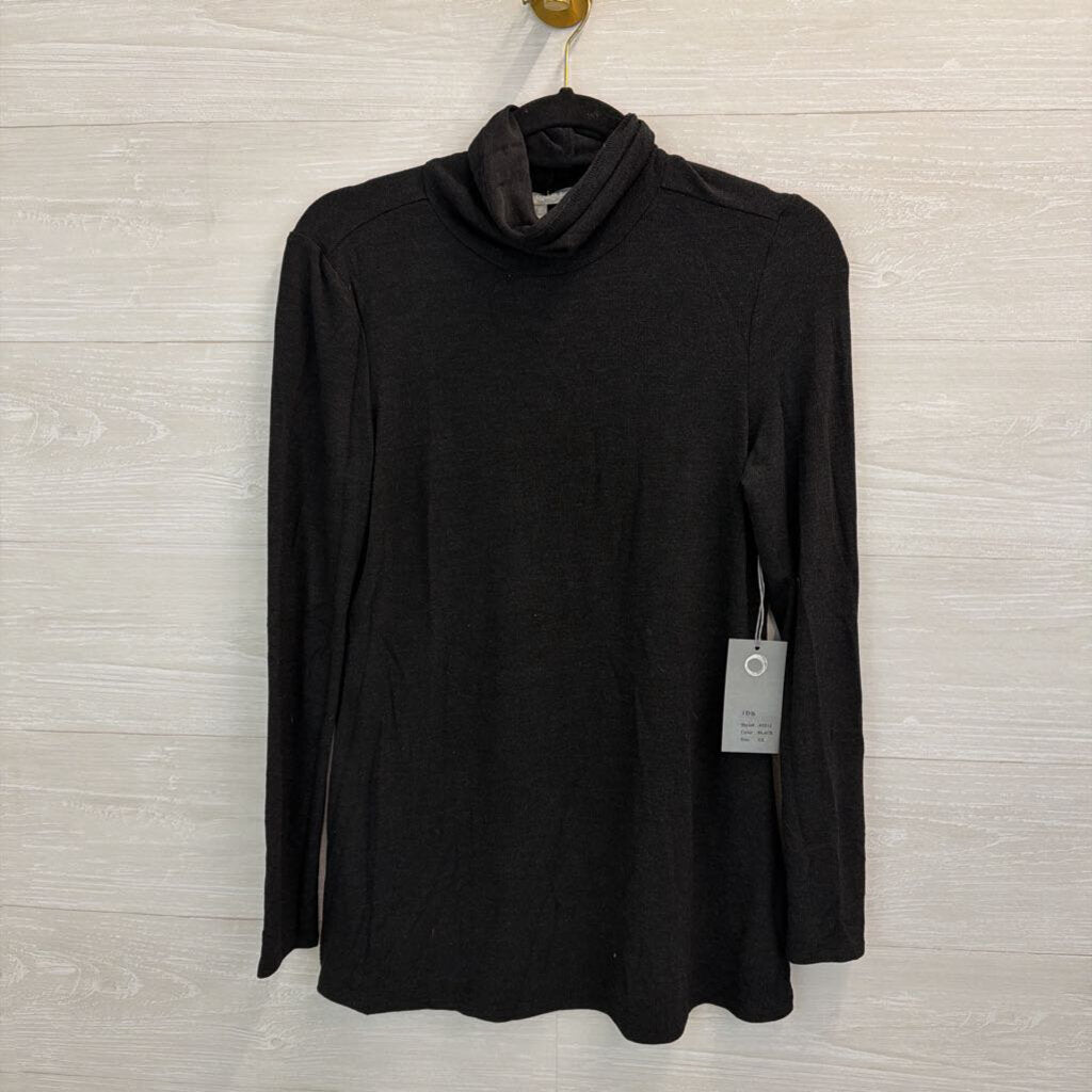 Habitat Soft Black Long Sleeve Turtleneck Top Extra Small