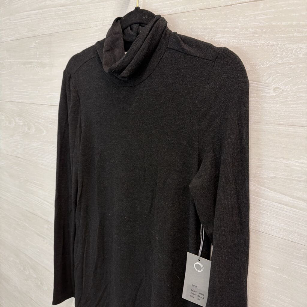 Habitat Soft Black Long Sleeve Turtleneck Top Extra Small