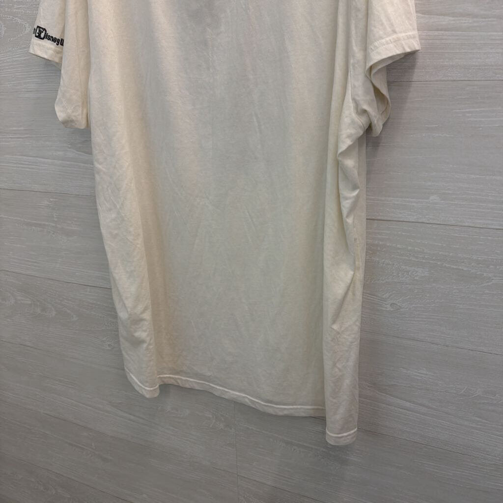 Disney White/ Black Shimmer Believe In Magic Short Sleeve Graphic Tee 3X