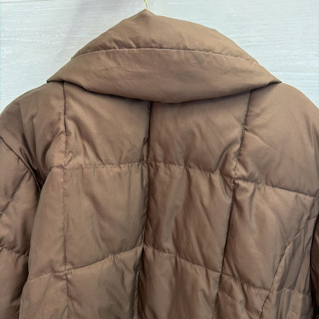 Xtreme Tek Brown Quilted Puffer Jacket 26/28 Womens