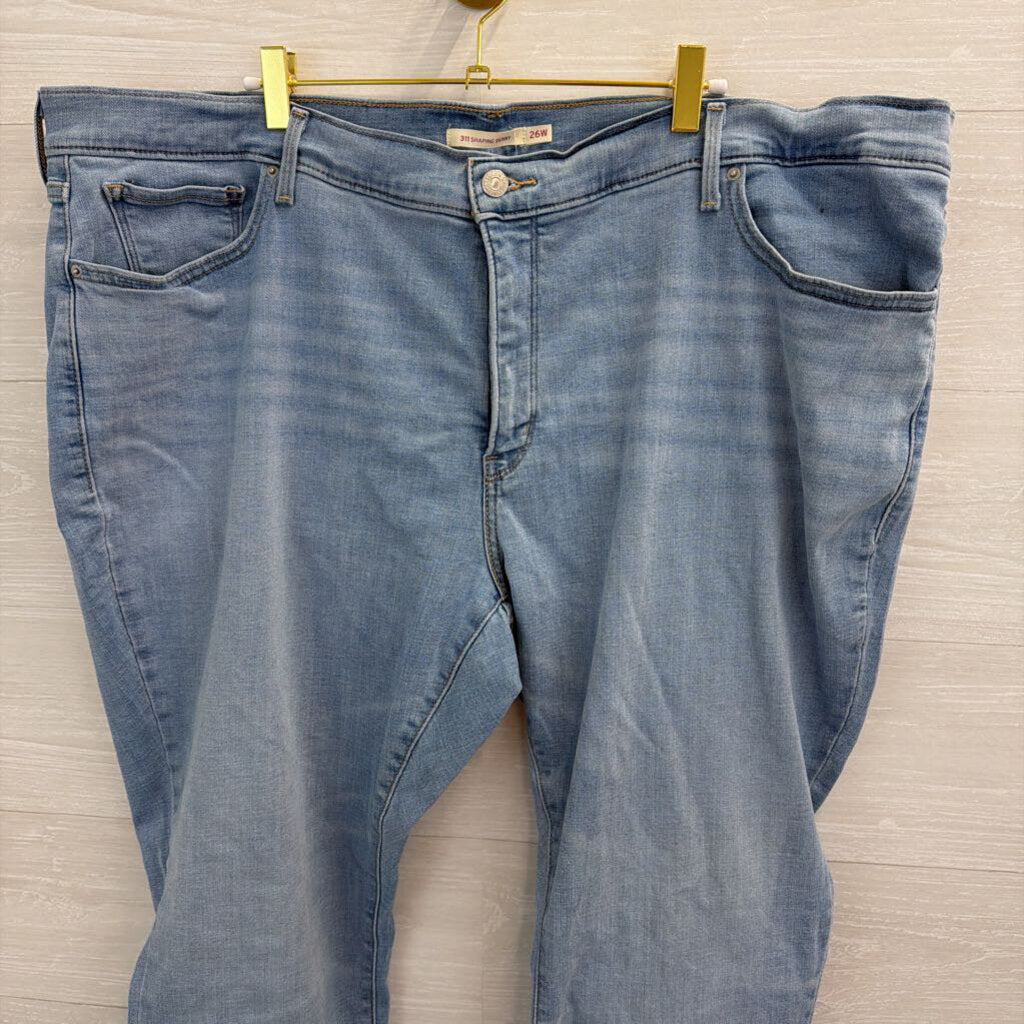 Levi Light Wash 311 Shaping Skinny Jeans 26 Womens