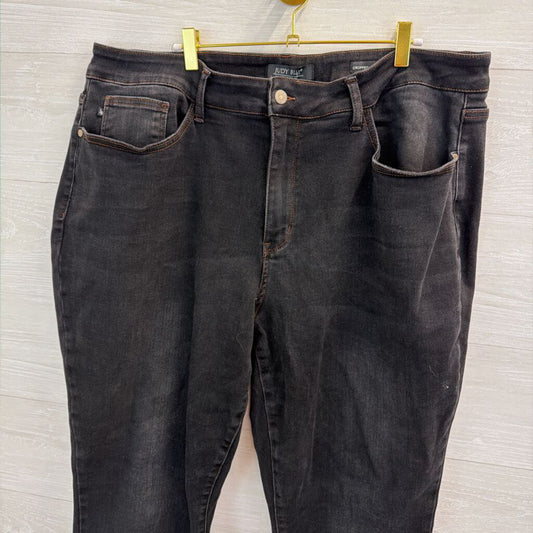 Judy Blue Dark Wash Cropped Straight Jeans 24 Womens