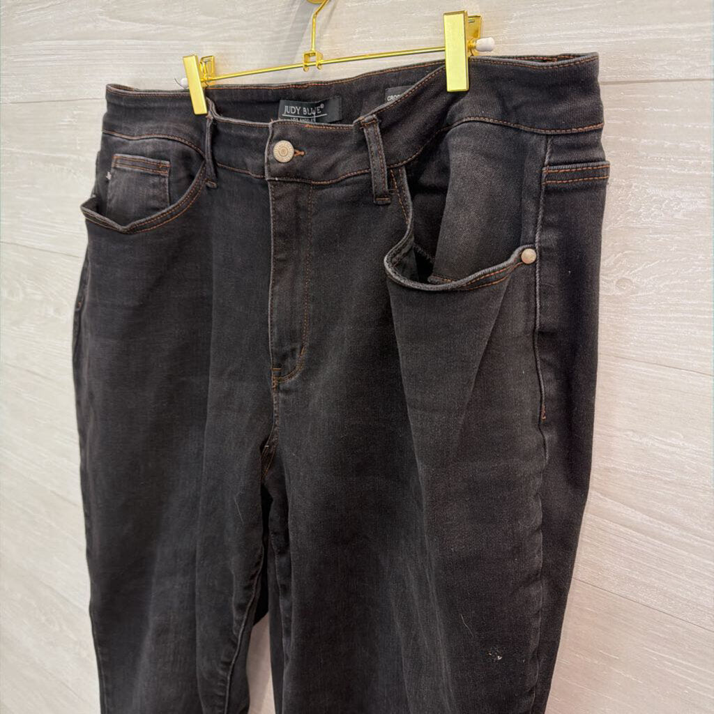 Judy Blue Dark Wash Cropped Straight Jeans 24 Womens