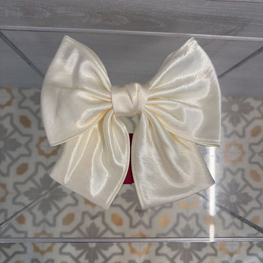 Silky Oversized Bow Hair Barrette